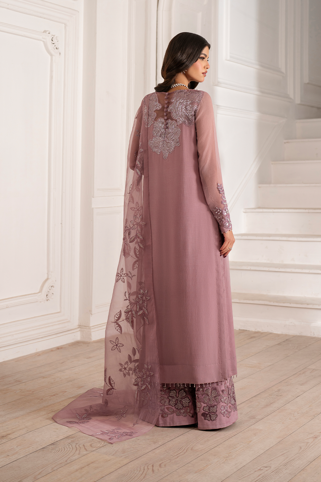 UE-418  Embroidered Chiffon