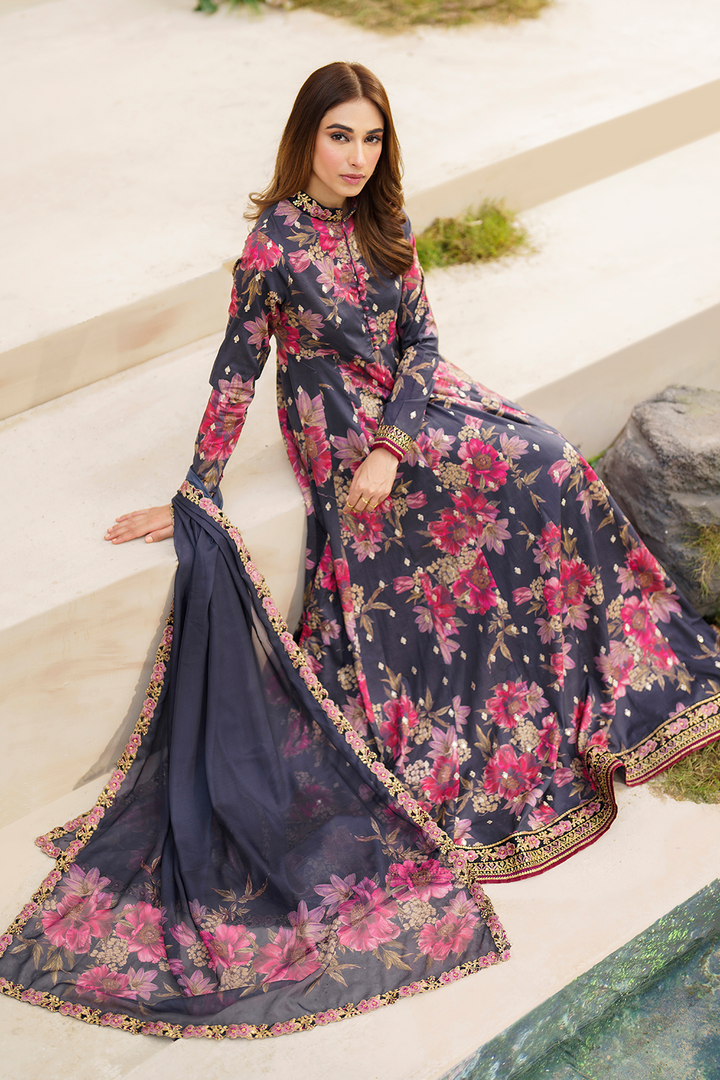 SFL-12 Embroidered Lawn - Iznik