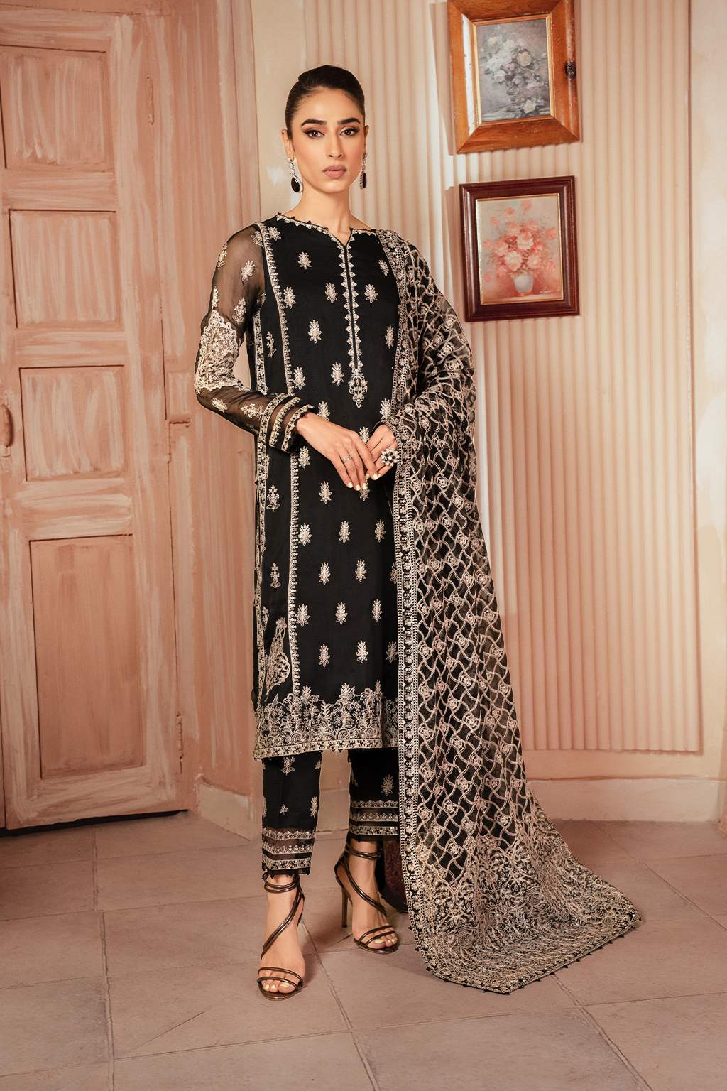 ICK-03 Embroidered Chiffon - Iznik Main image