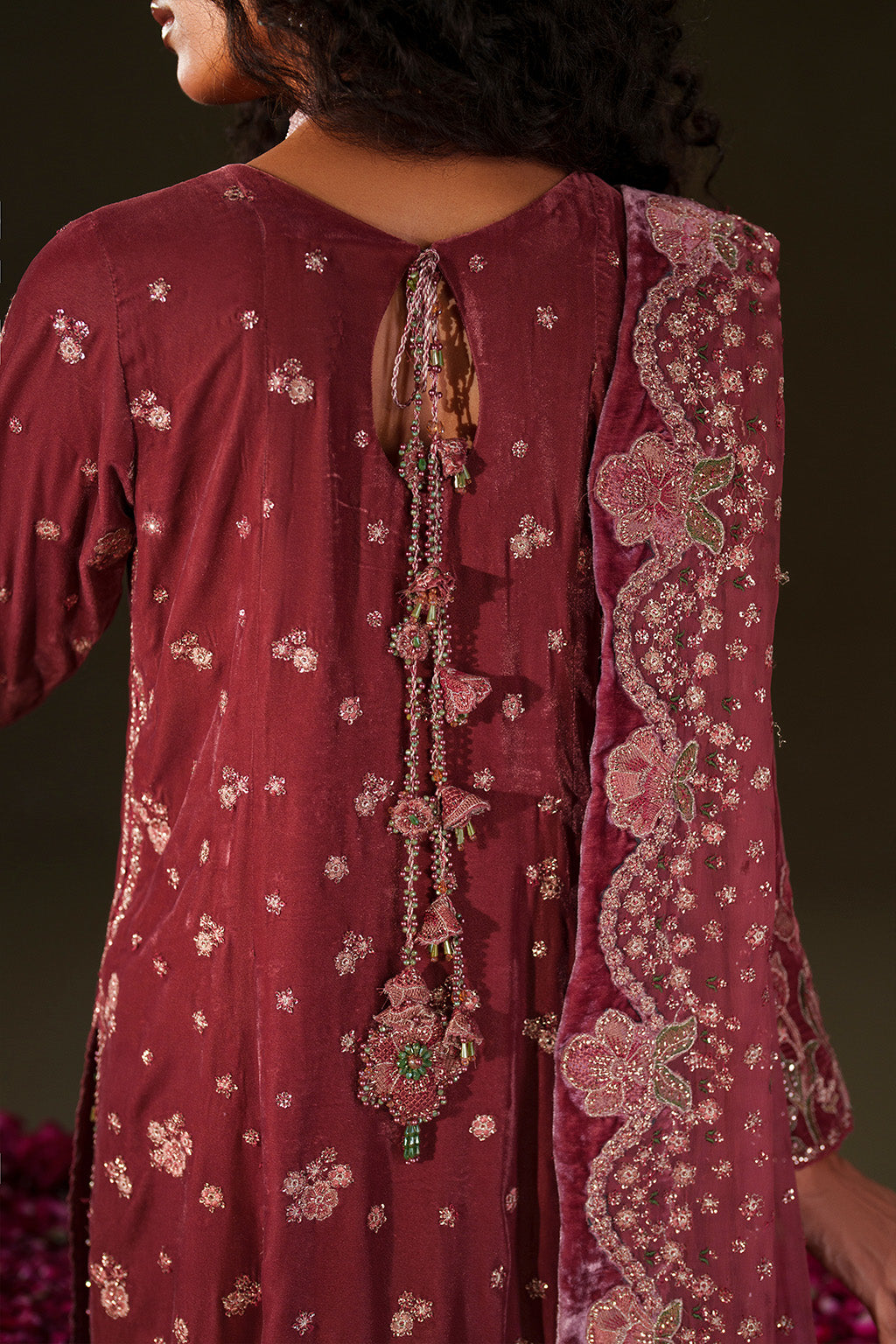 IV-75  Embroidered Velvet