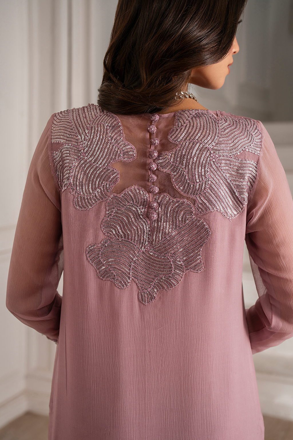 UE-418  Embroidered Chiffon