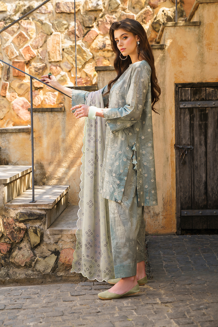 UE-232 Printed Lawn - Iznik