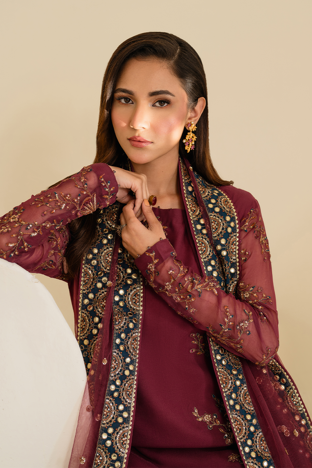 IP-299  Embroidered Chiffon