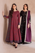 UE-372 Embroidered Khaddar - Iznik
