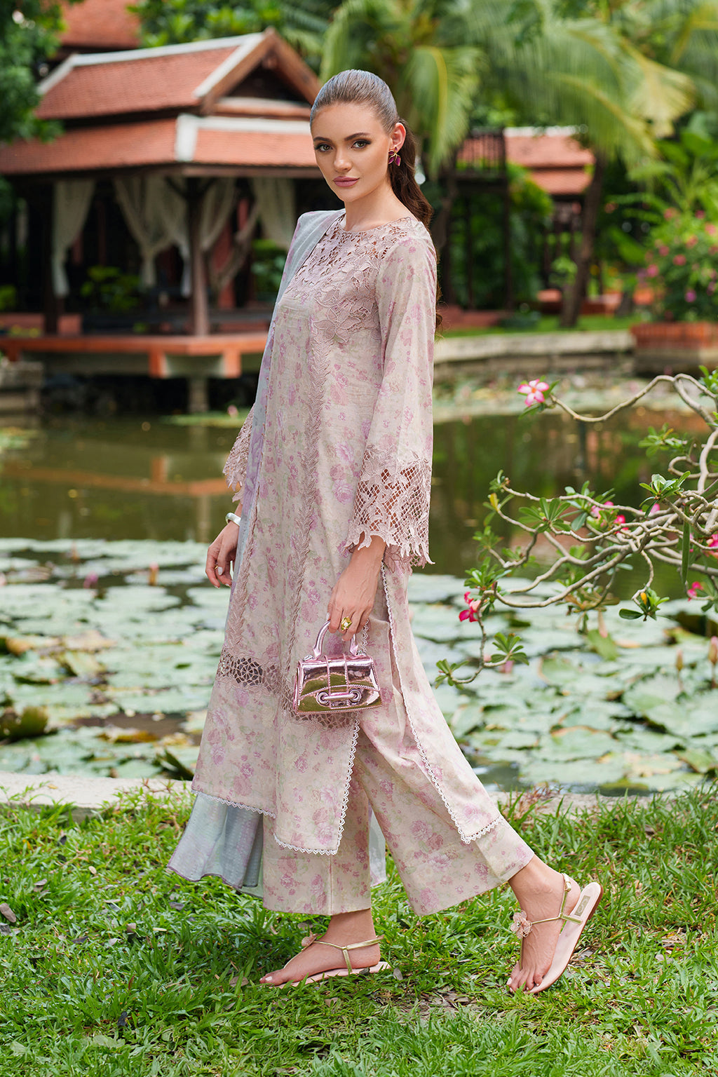 UE-505  Embroidered  Lawn Secondary image