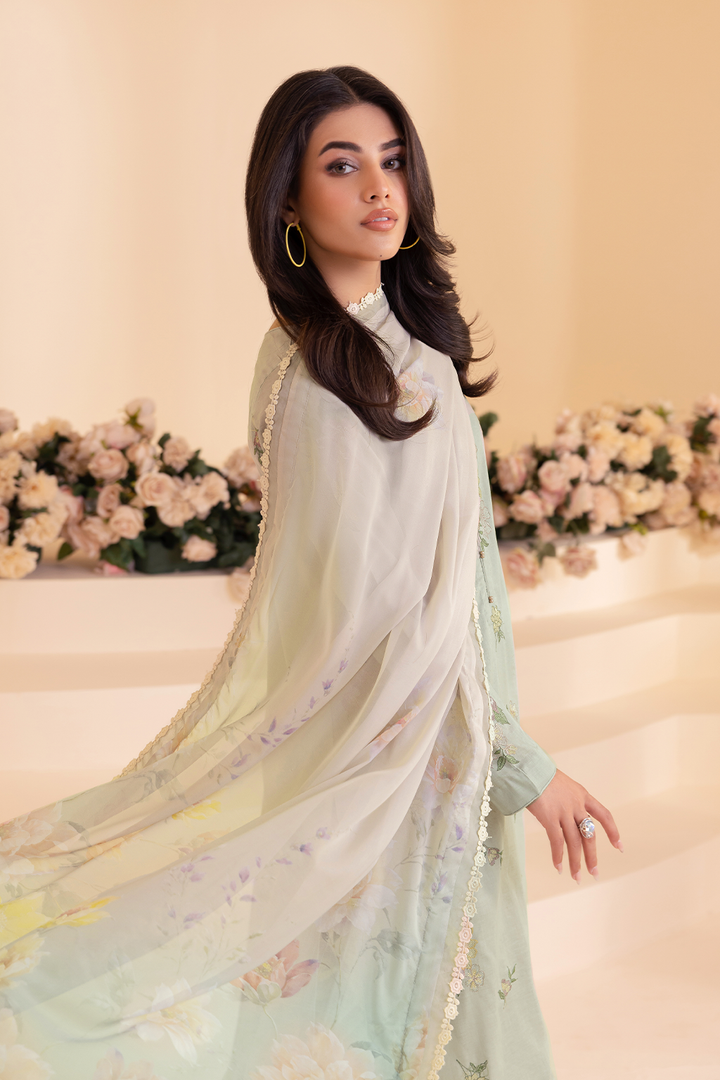 UE-255 Embroidered Lawn - Iznik