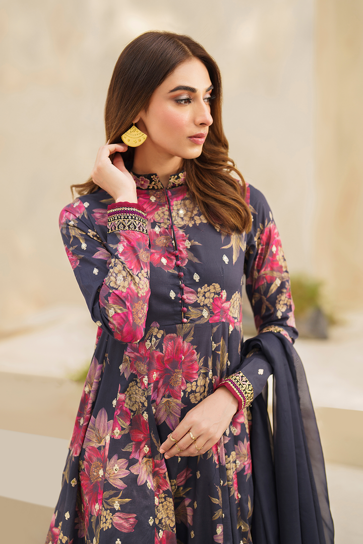 SFL-12 Embroidered Lawn - Iznik