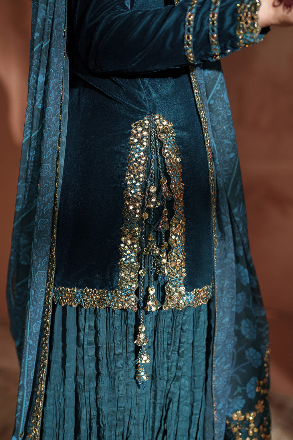 IV-64 Embroidered Velvet