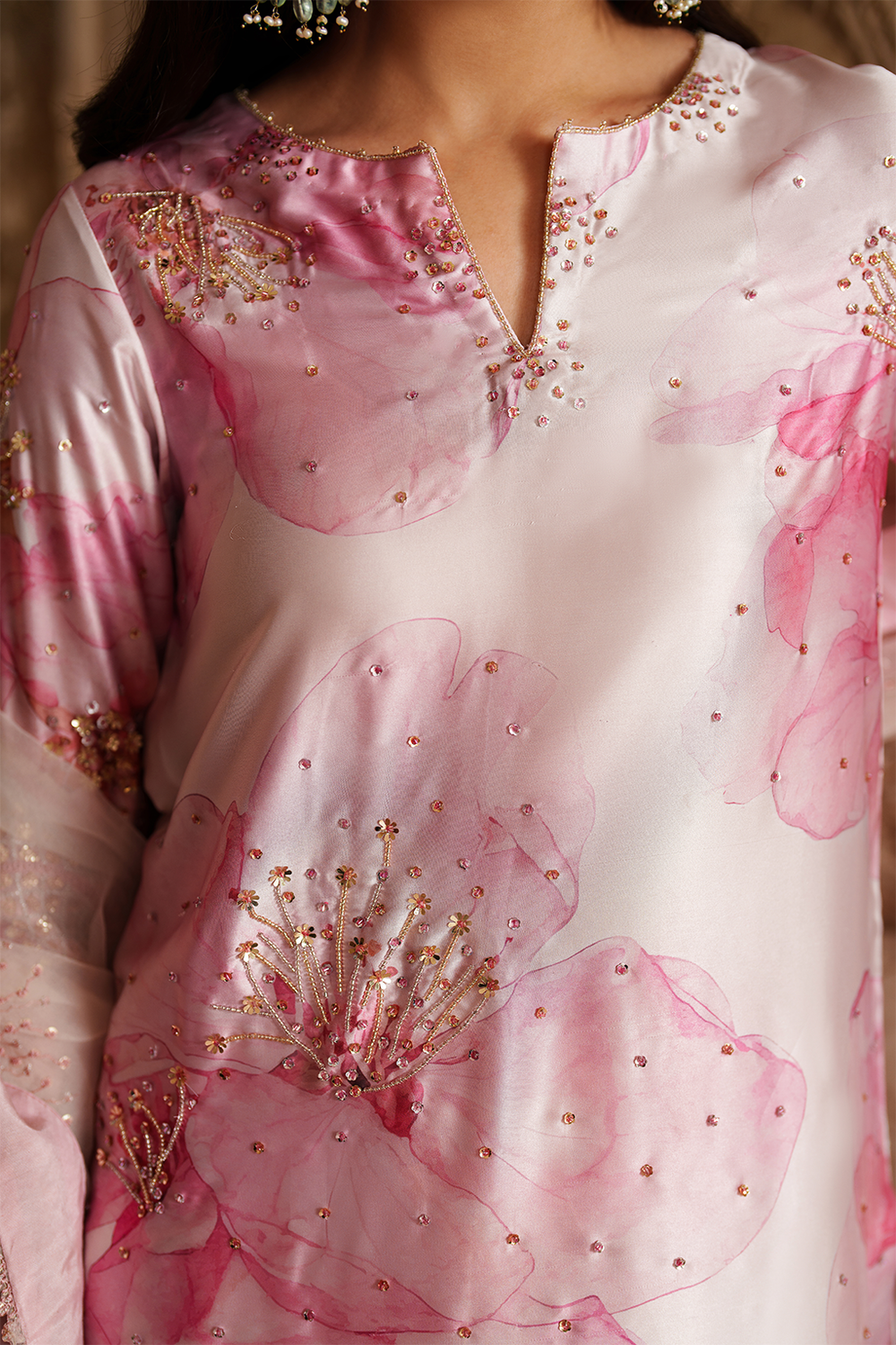 UE-547  Printed Charmeuse - Iznik