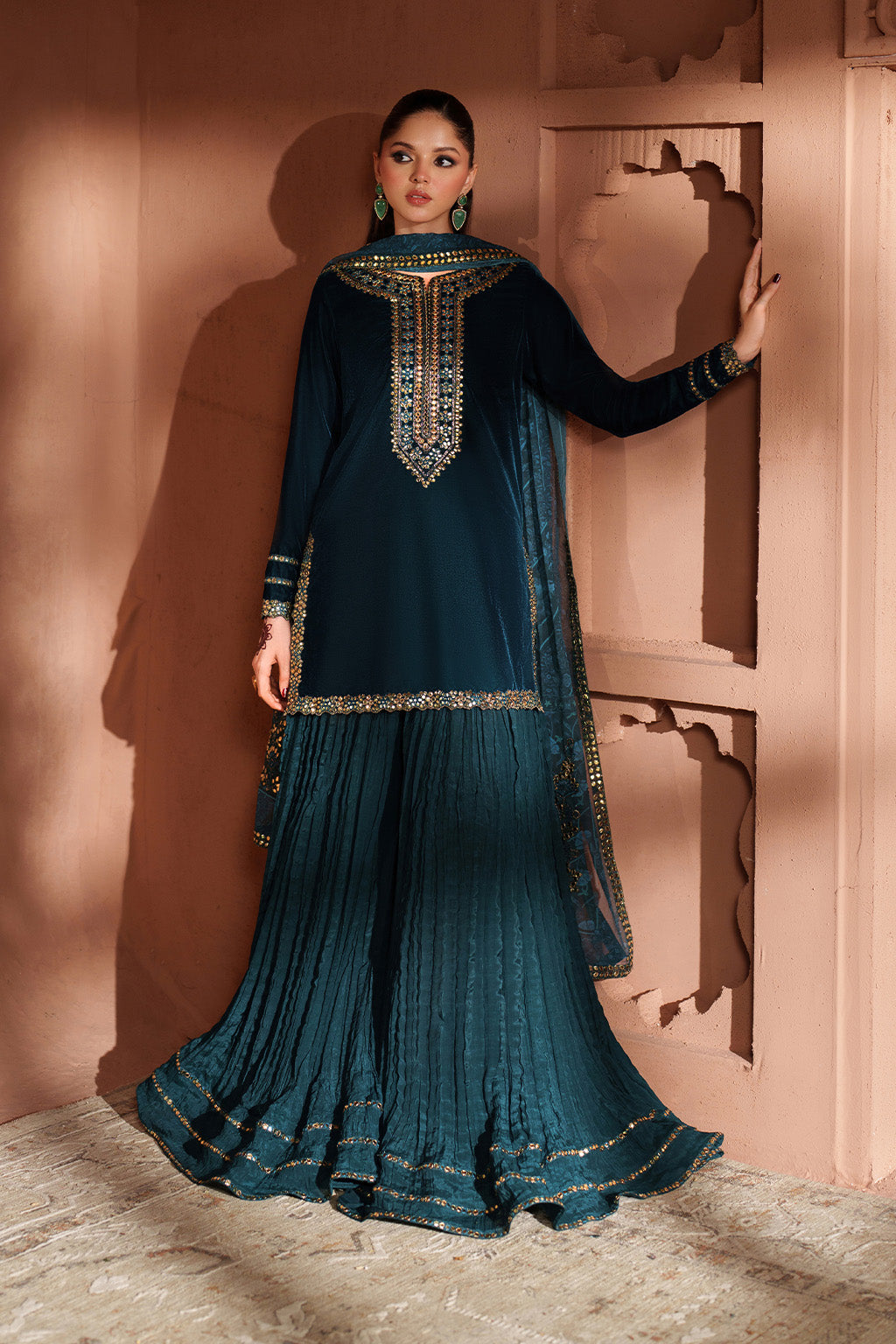 IV-64 Embroidered Velvet