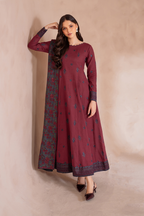 UE-372 Embroidered Khaddar - Iznik