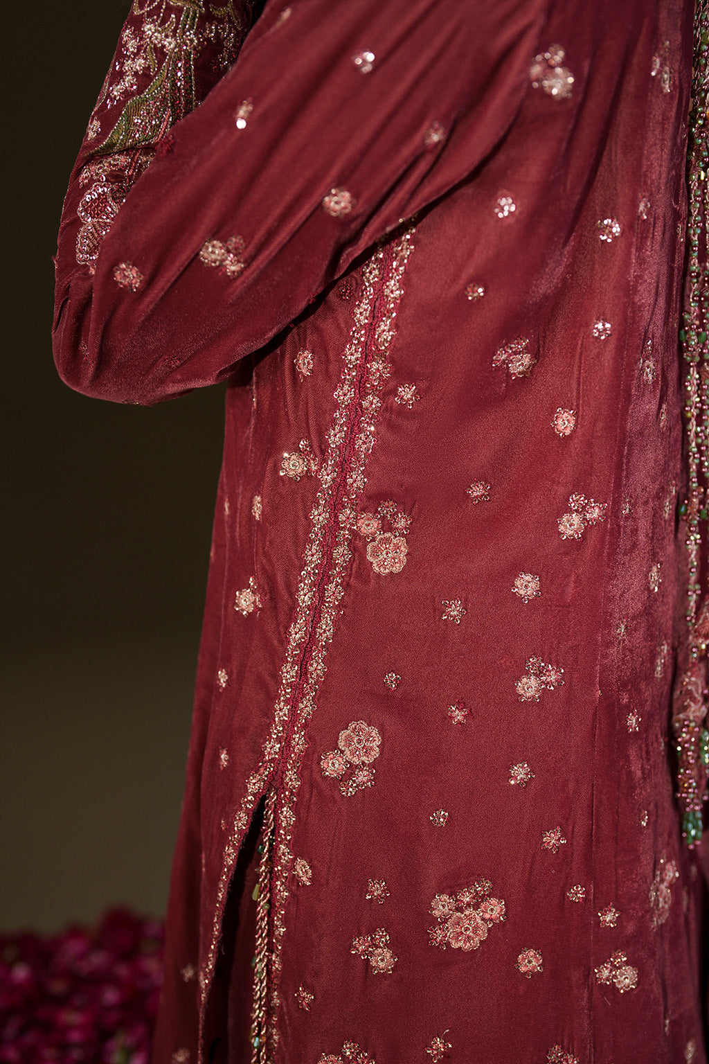 IV-75  Embroidered Velvet