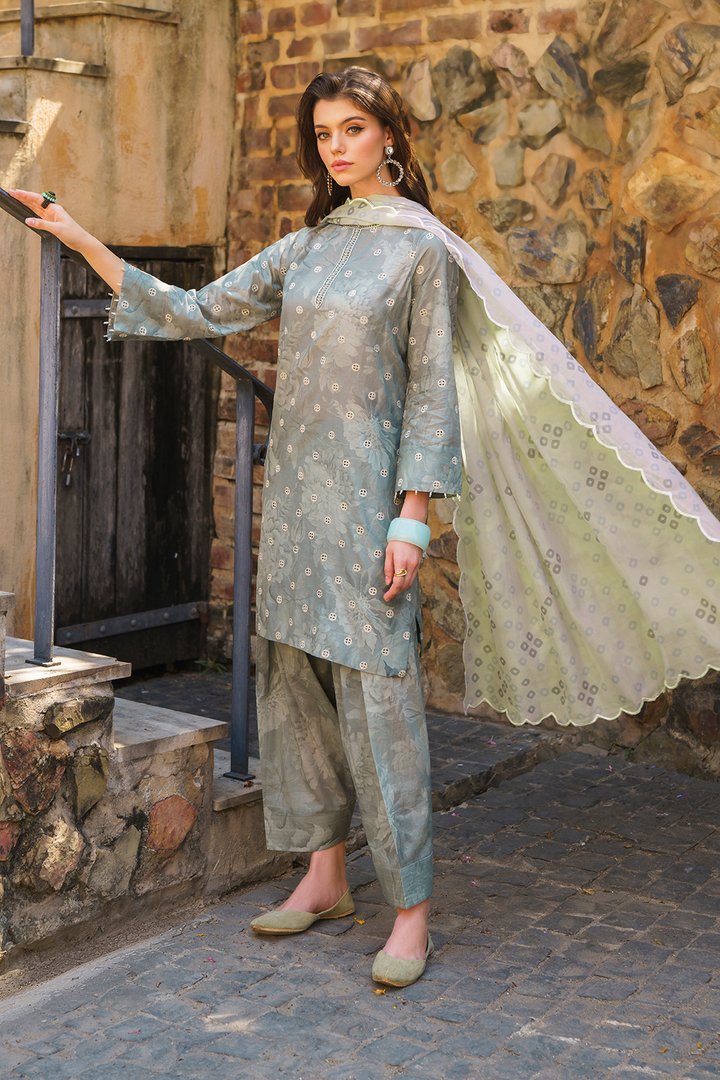 UE-232 Printed Lawn - Iznik