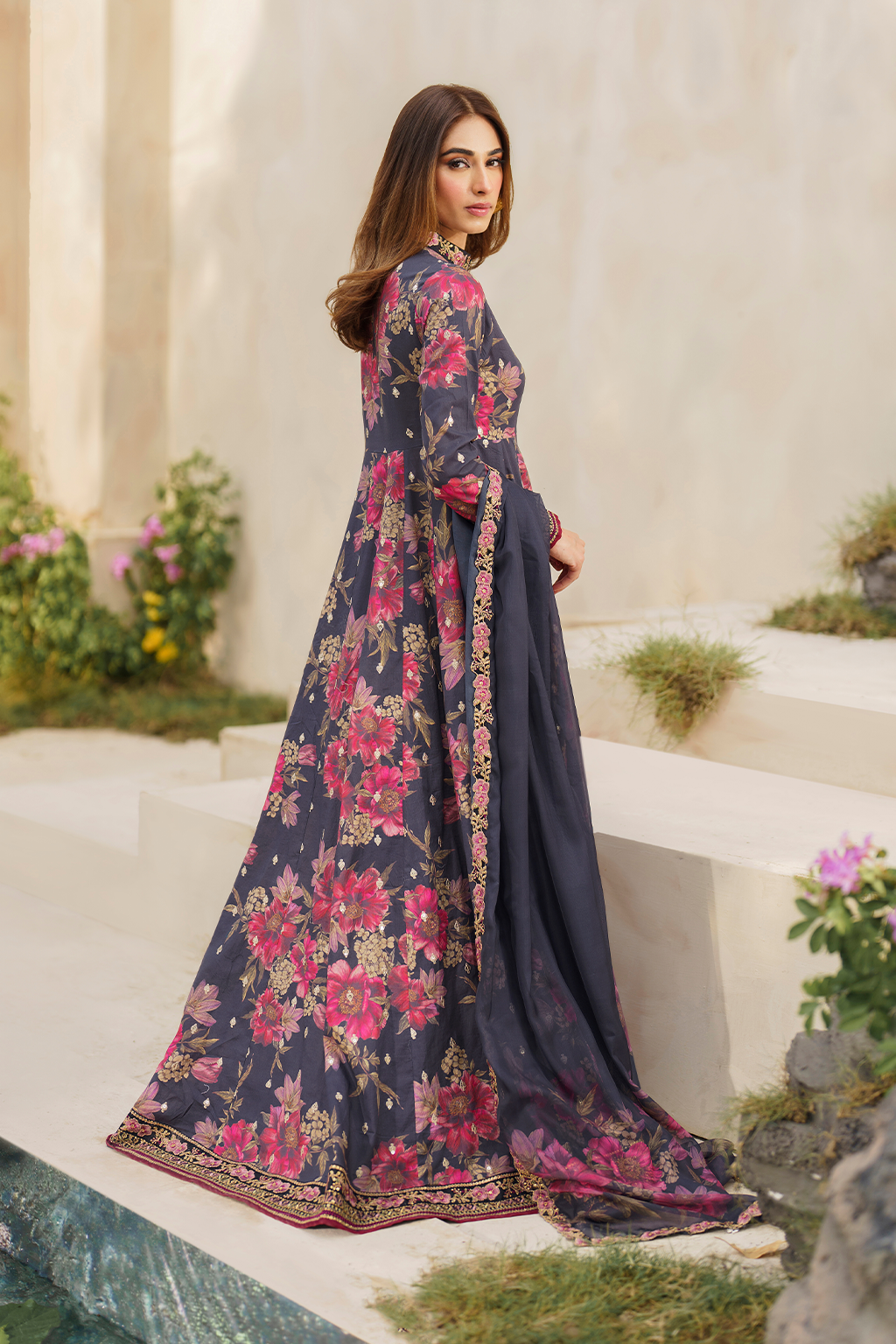 SFL-12 Embroidered Lawn - Iznik