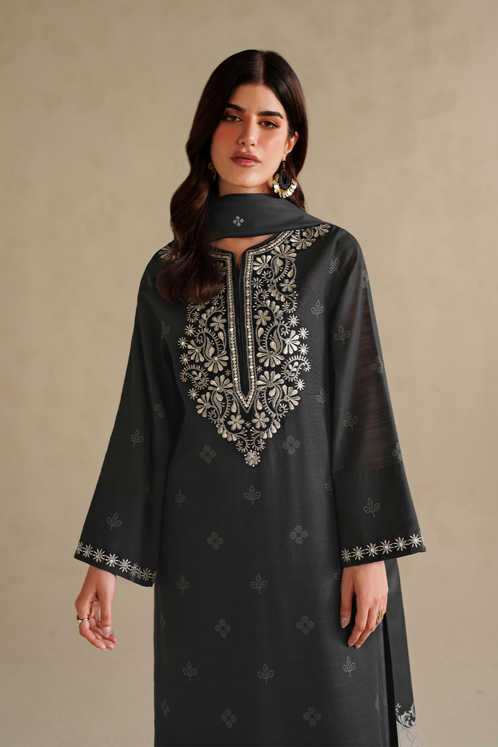 UE-591 Printed Khaddar - Iznik