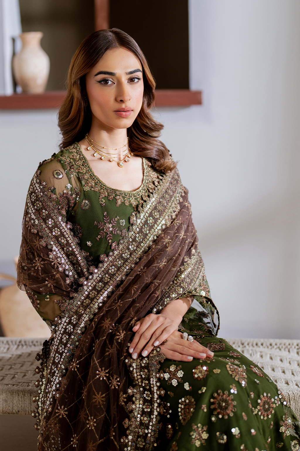 CC-62 Embroidered Net - Iznik