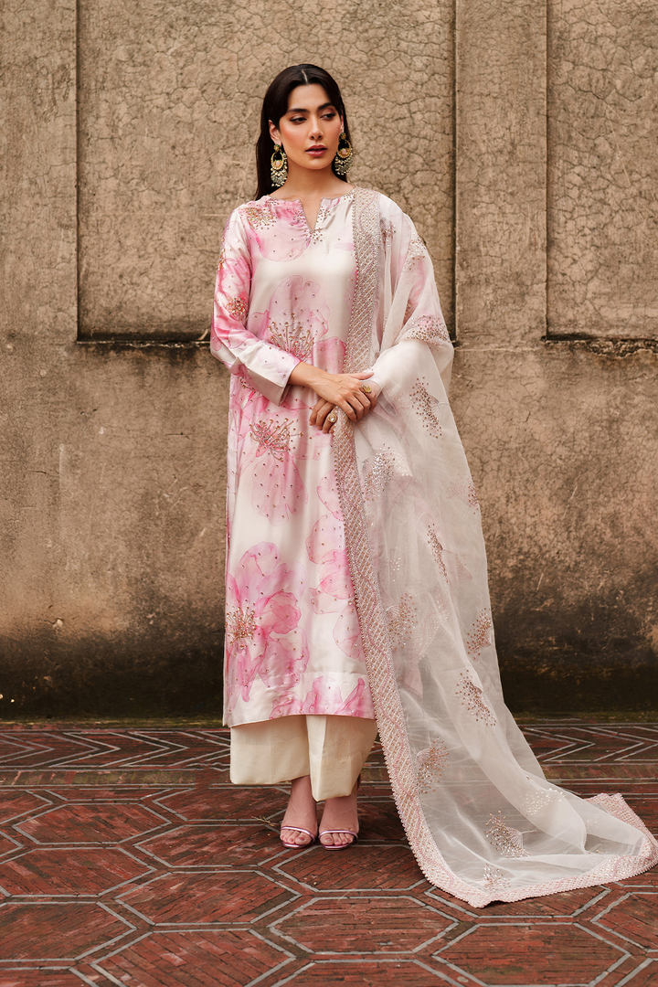 UE-547  Printed Charmeuse - Iznik