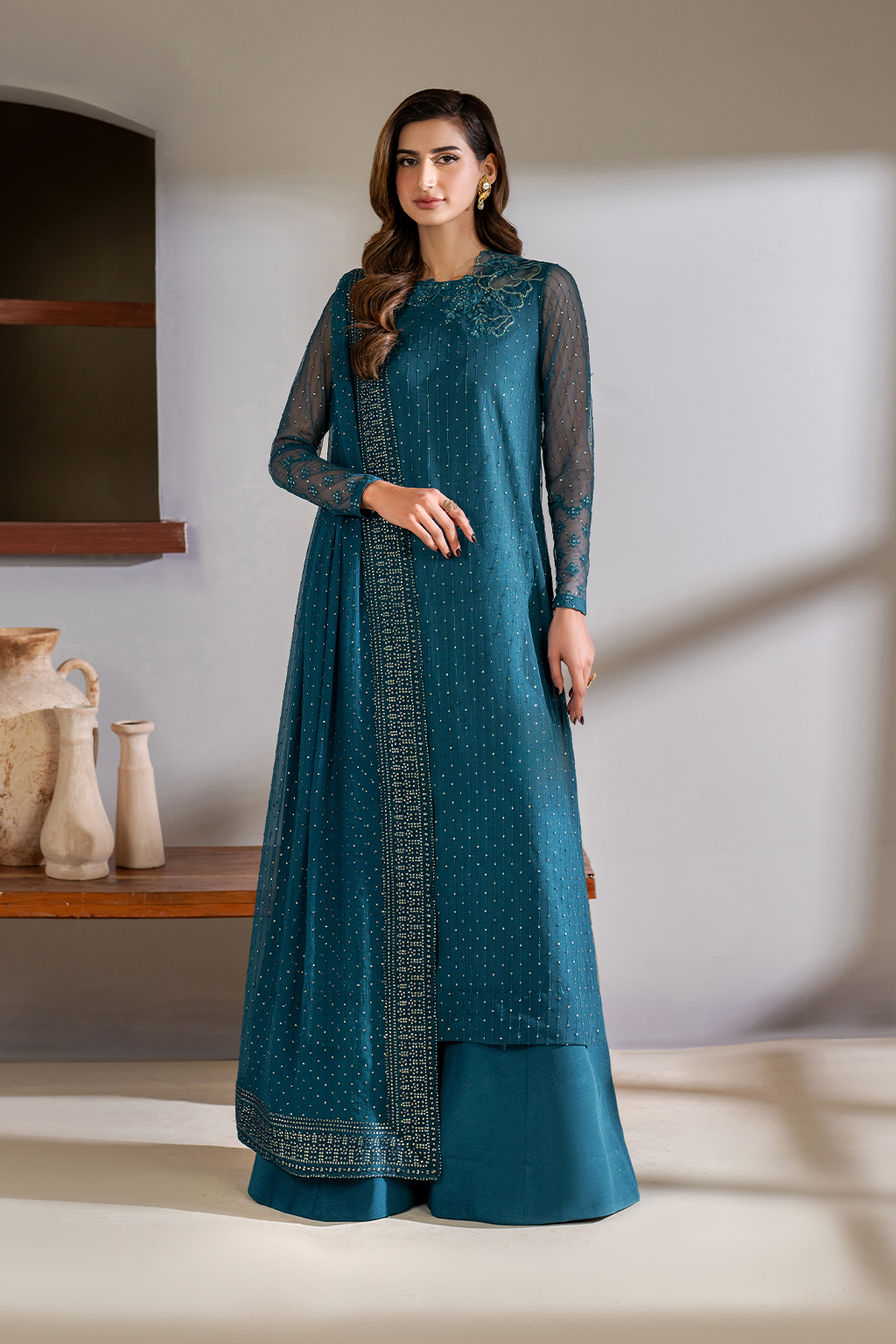 CC-57 Embroidered Net - Iznik