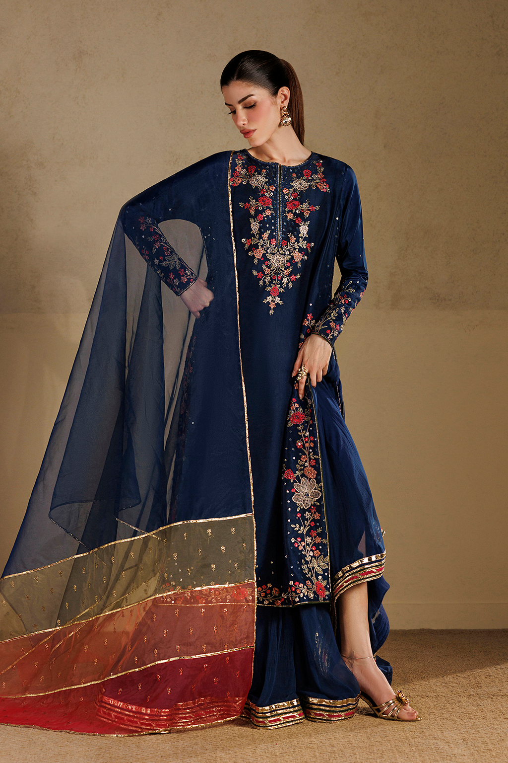 UE-728 Embroidered Pure Ramen Silk