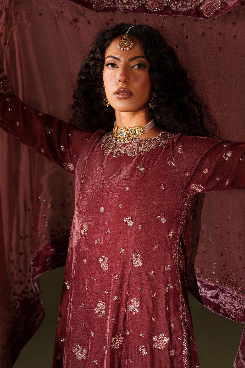 IV-75  Embroidered Velvet