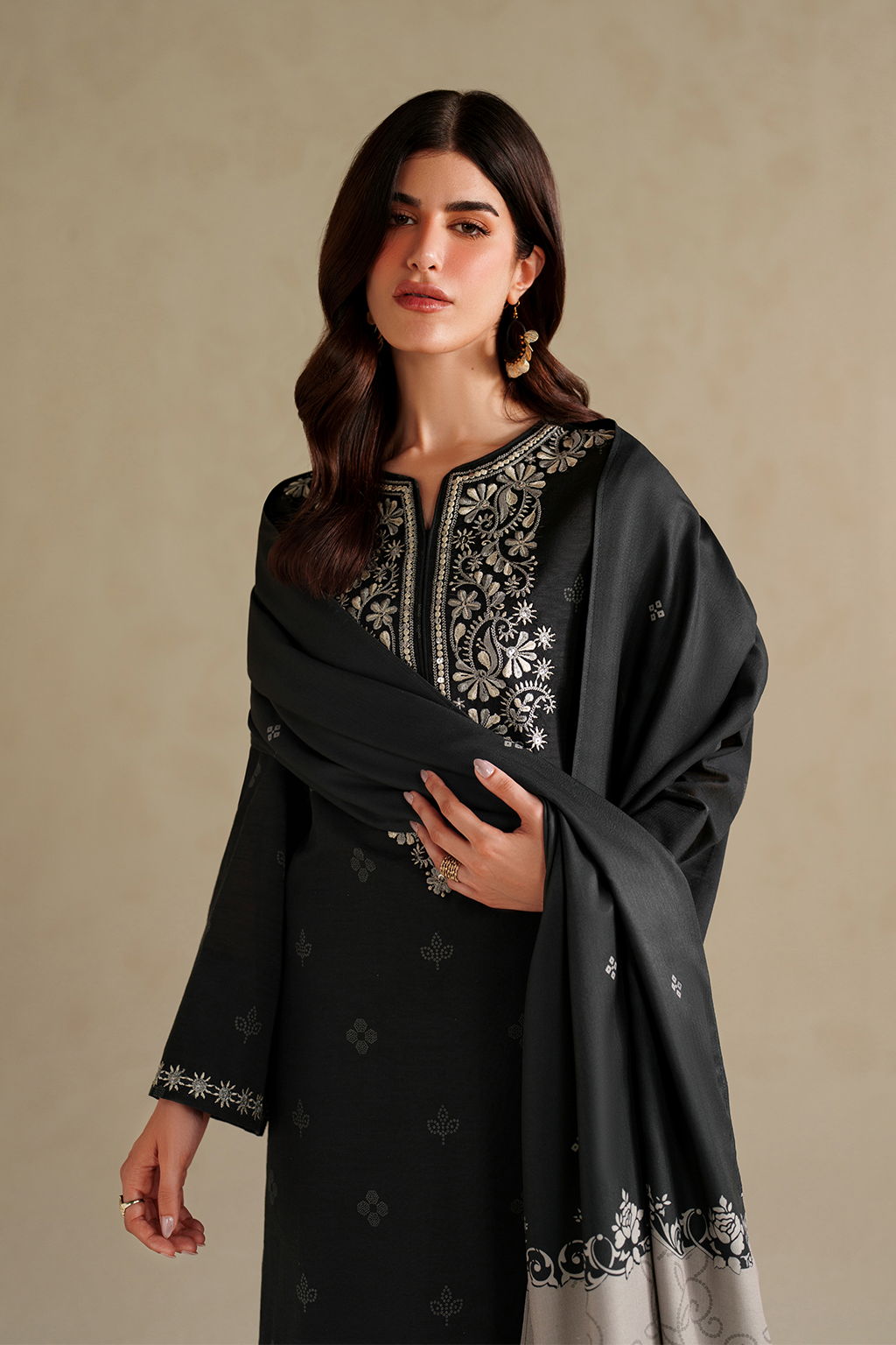 UE-591 Printed Khaddar - Iznik