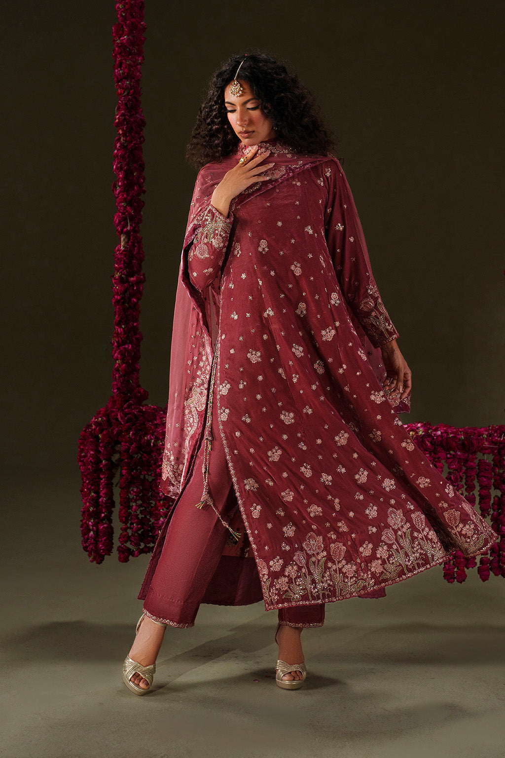 IV-75  Embroidered Velvet