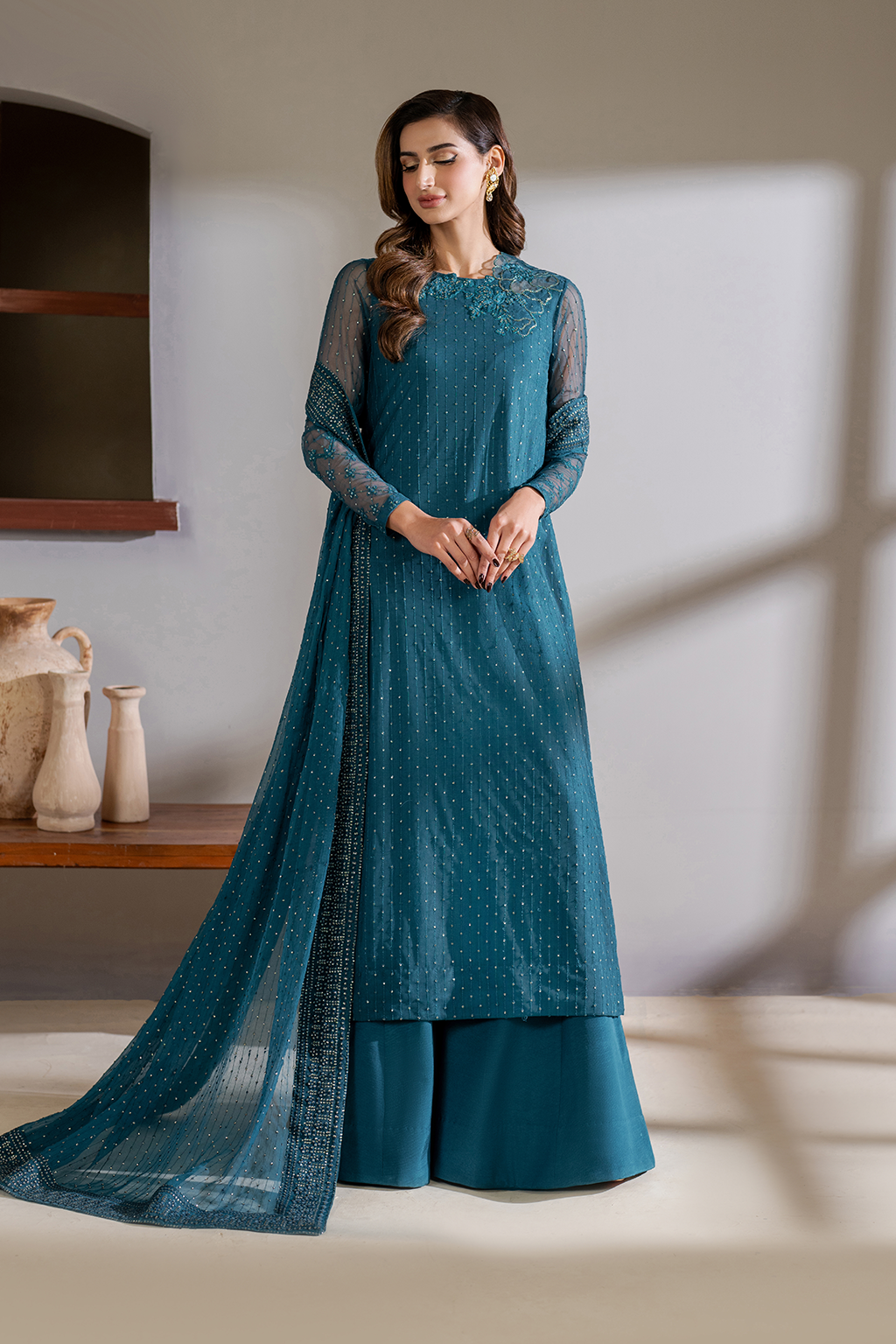CC-57 Embroidered Net - Iznik