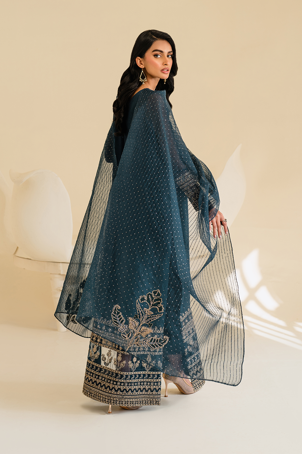 IP-276  Embroidered Chiffon - Iznik