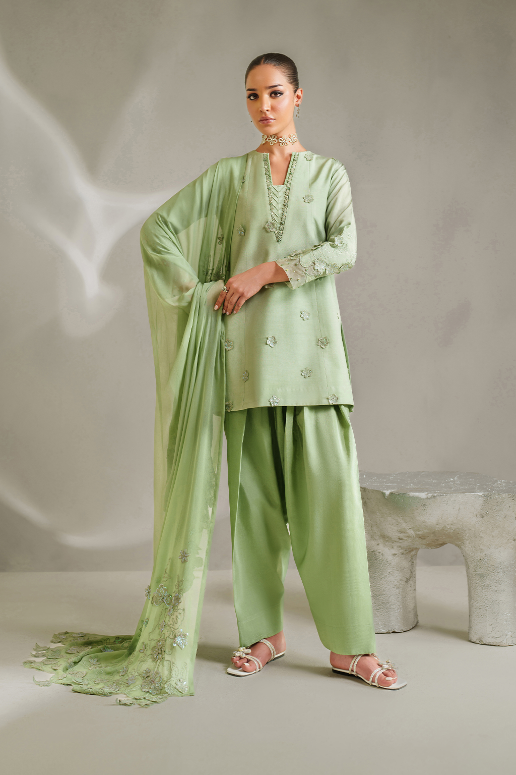 IP-339 Embroidered Rawsilk