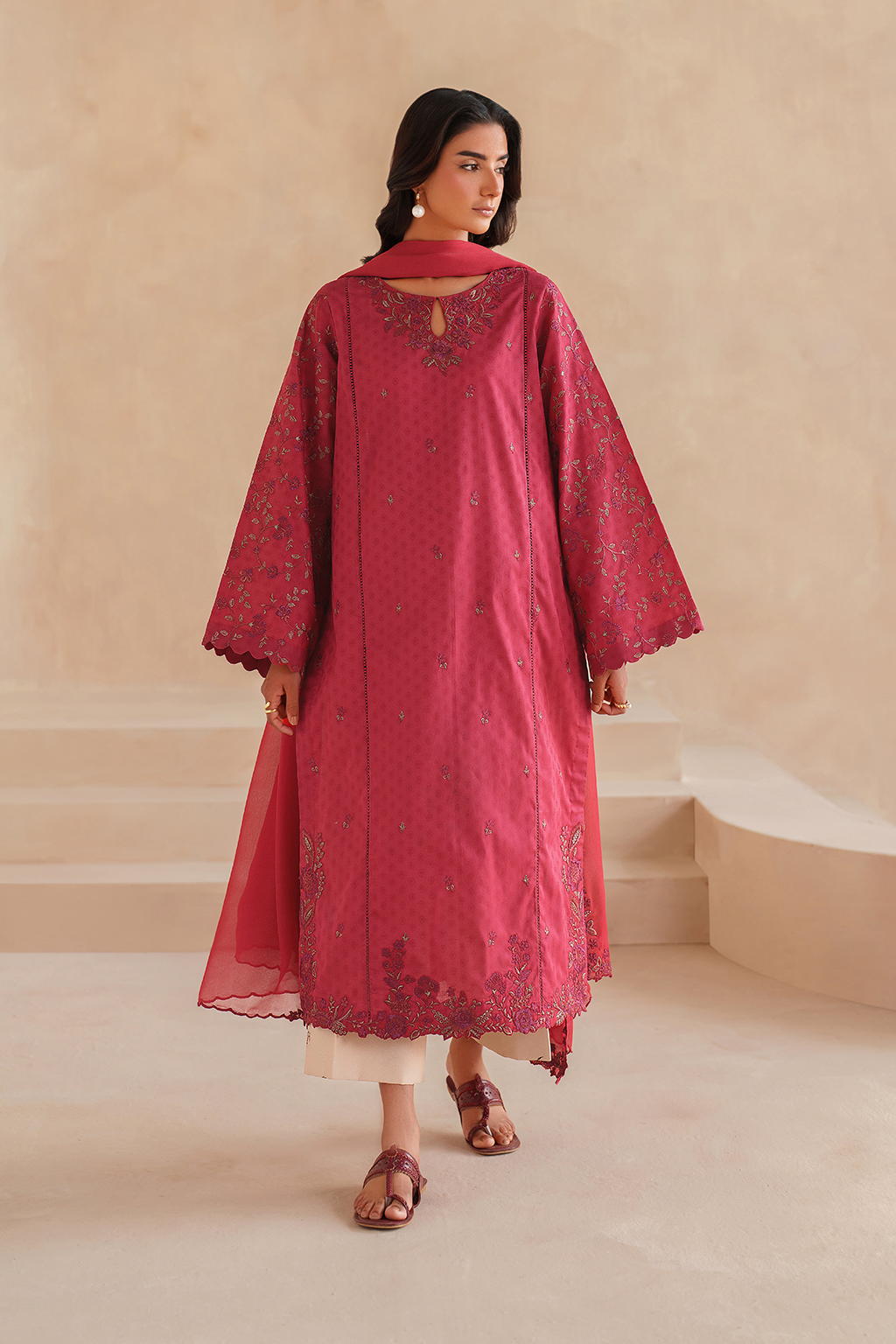 UE-596 Embroidered Lawn Secondary image