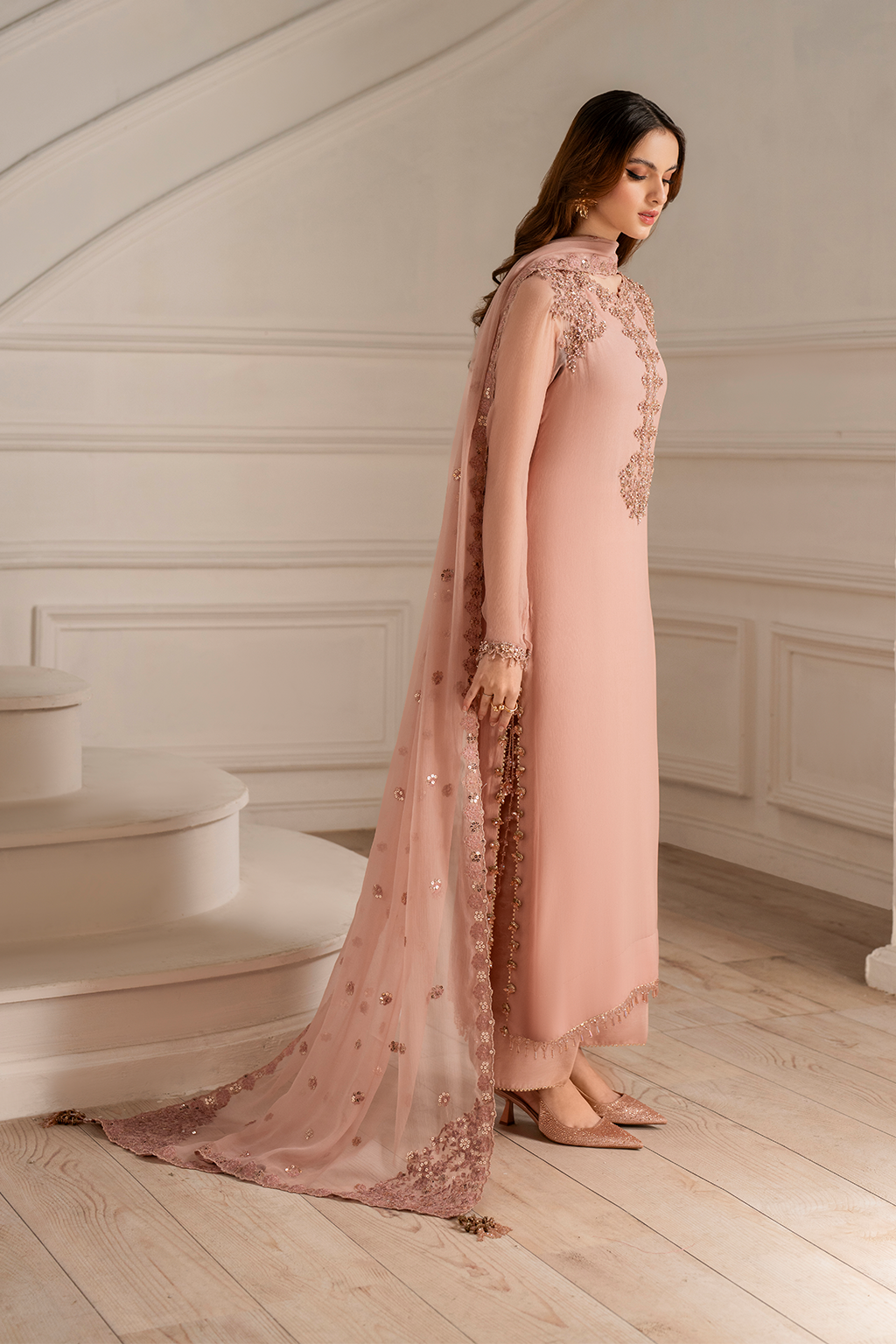 UE-479 Embroidered Chiffon - Iznik