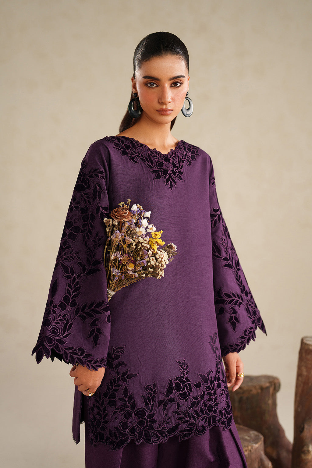 IP-344 Dyed Slub Khaddar - Iznik Main image