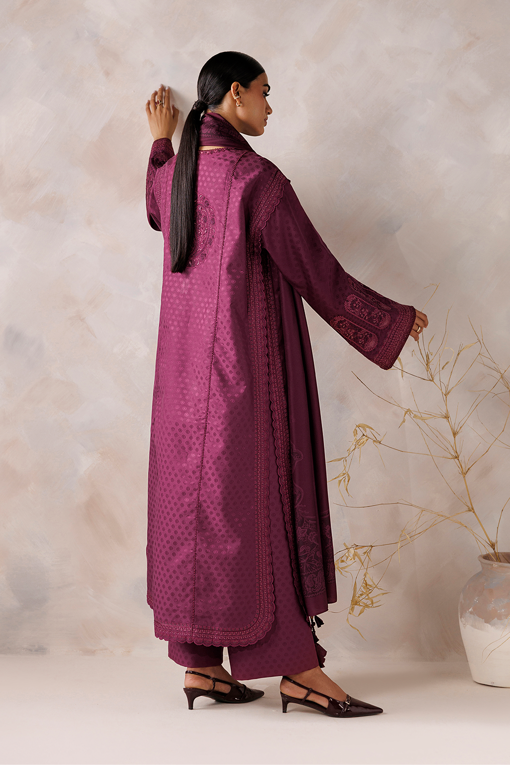 UE-747 Embroidered  Viscose Jacquard
