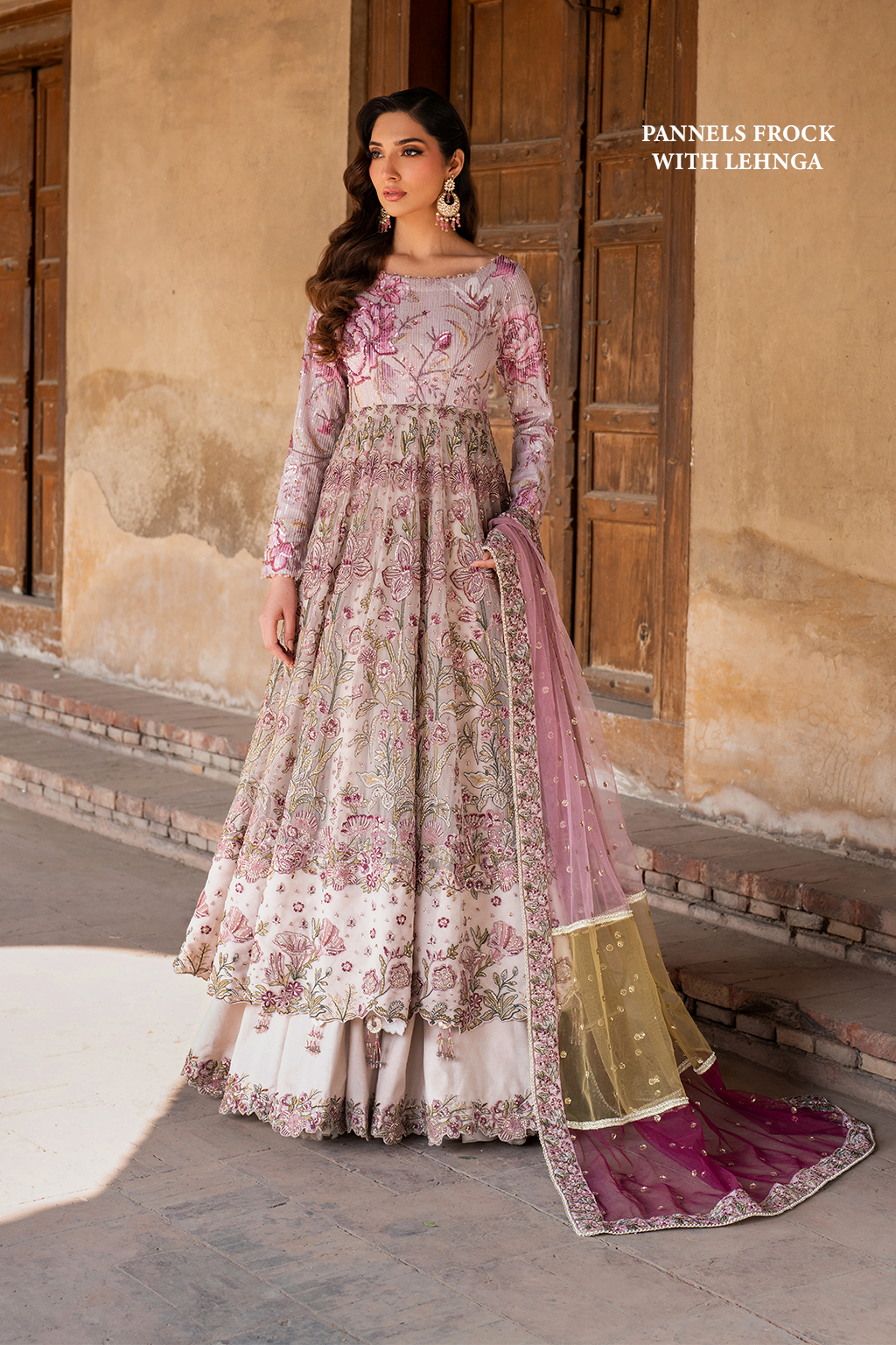 Embroidered Printed Silk - Iznik