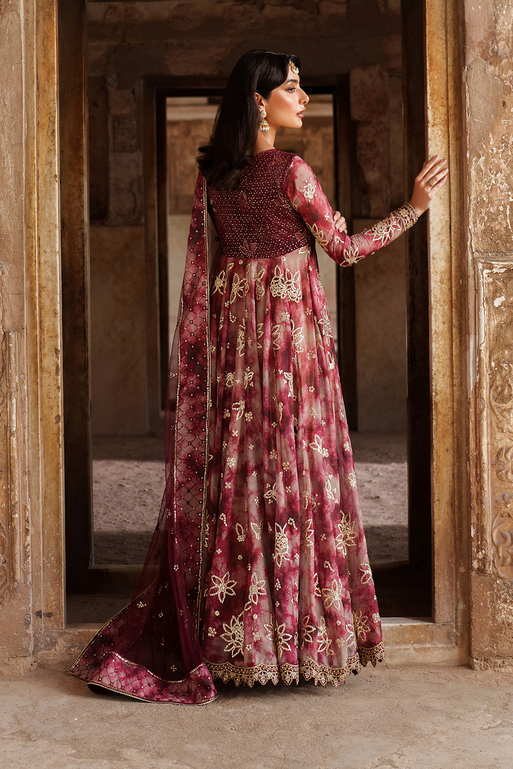 UE-533 Printed Chiffon - Iznik