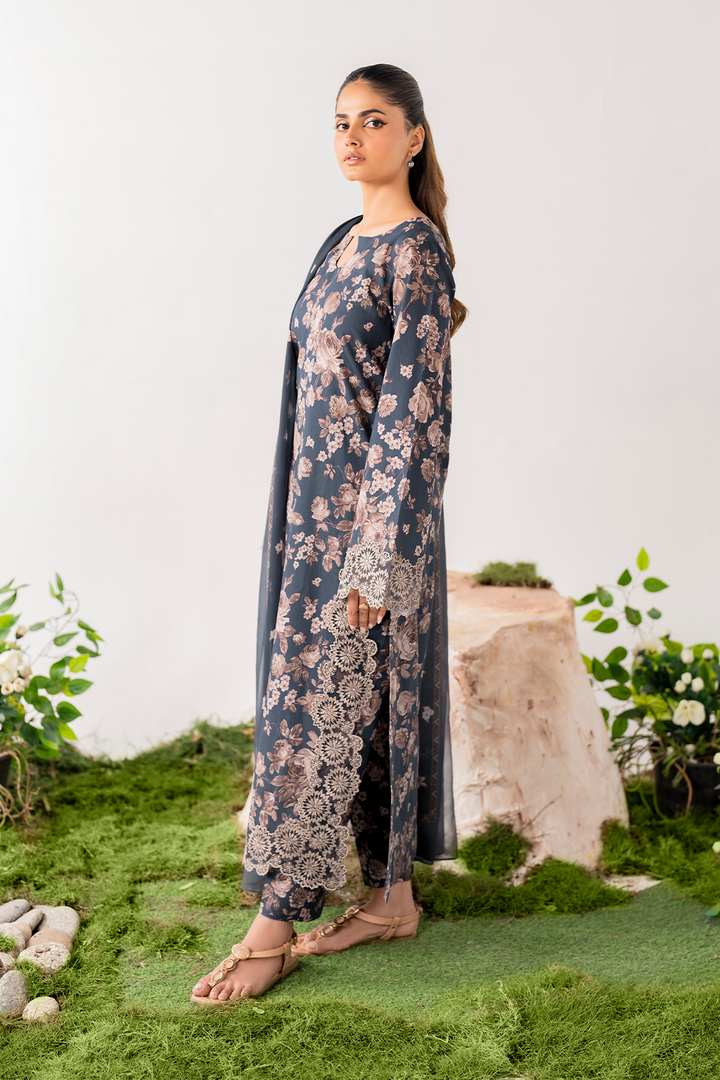 UE-279 Printed Lawn - Iznik