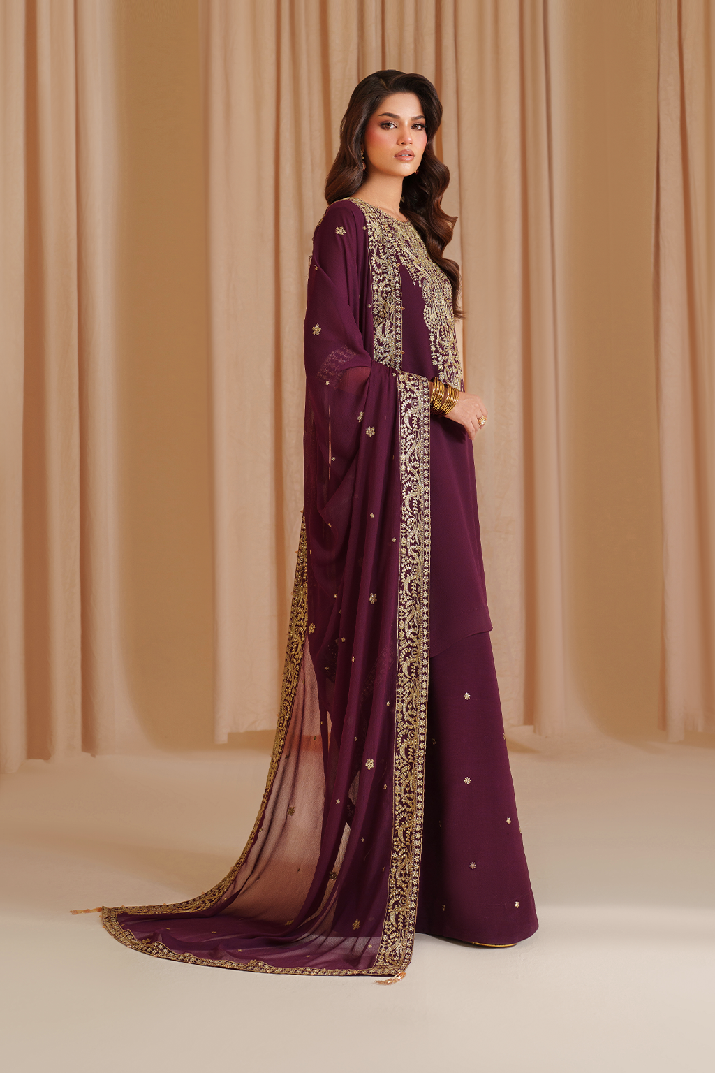 CC-76 Embroidered Chiffon - Iznik