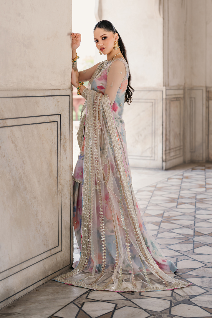 UE-312 Printed Georgette - Iznik