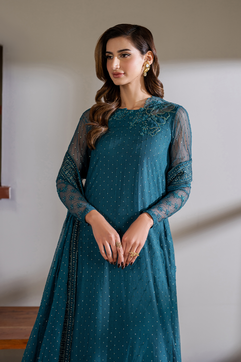 CC-57 Embroidered Net - Iznik