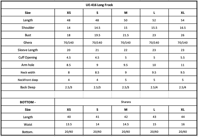 Size Chart Image