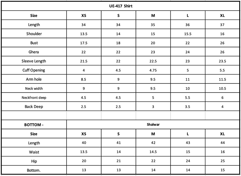 Size Chart Image