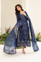 Embroidered Lawn dress - Iznik