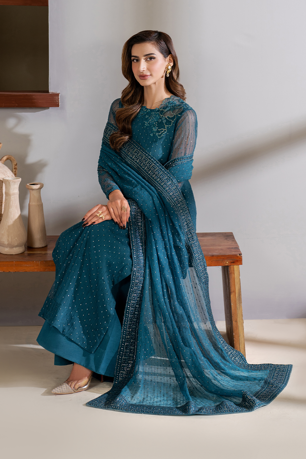 CC-57 Embroidered Net - Iznik