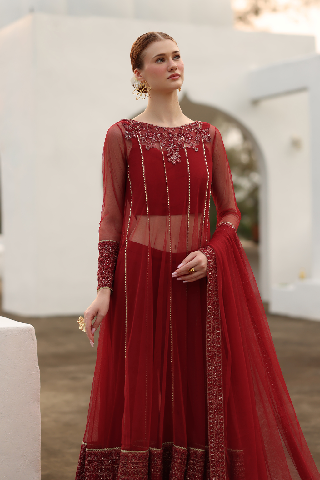 CC-67 Embroidered Net - Iznik