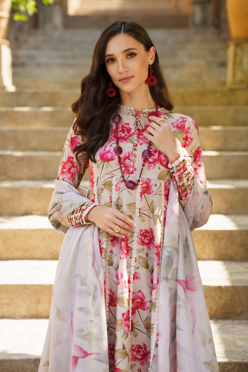 UE-210 Printed Lawn - Iznik
