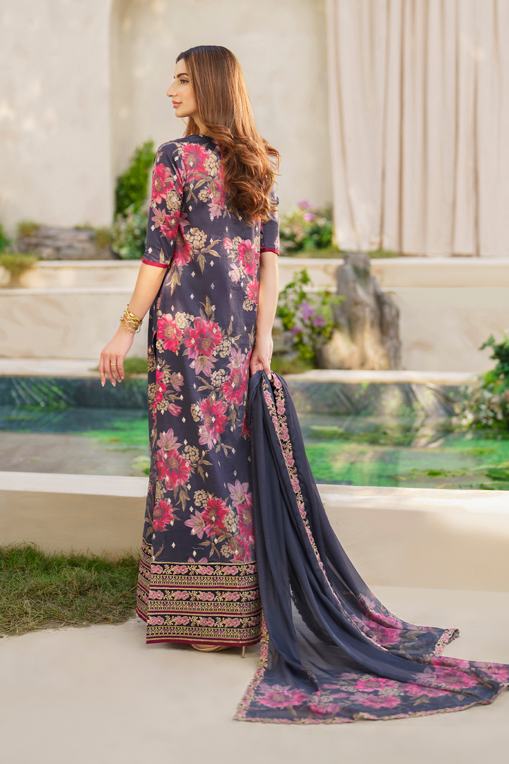 SFL-12 Embroidered Lawn - Iznik