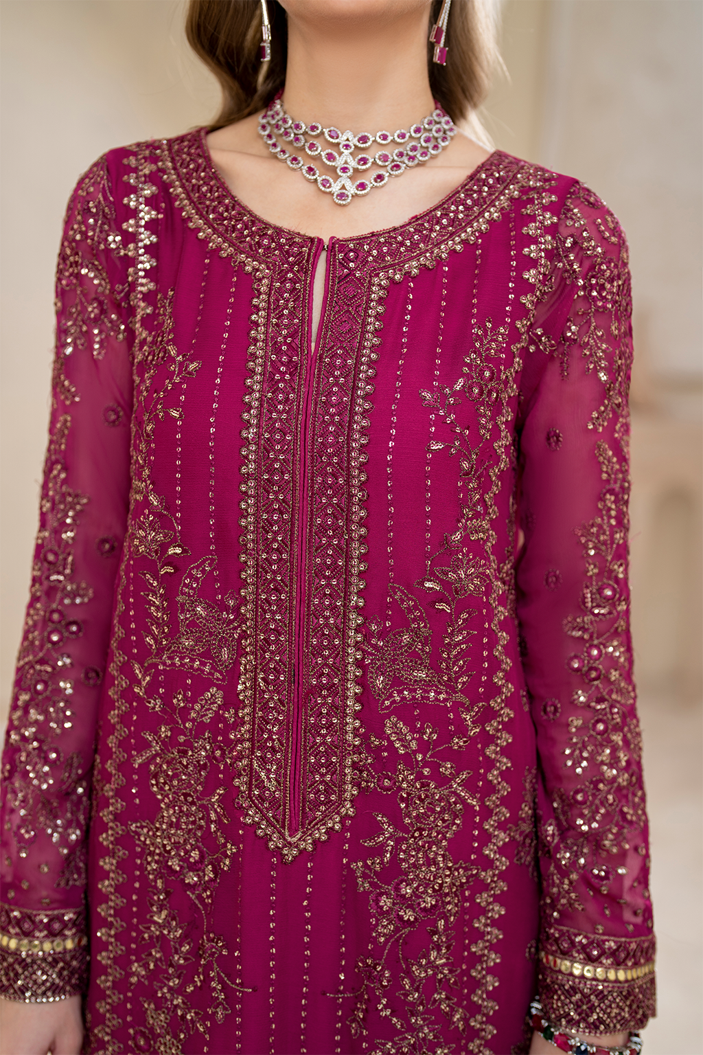 CC-45 Embroidered Chiffon Secondary image