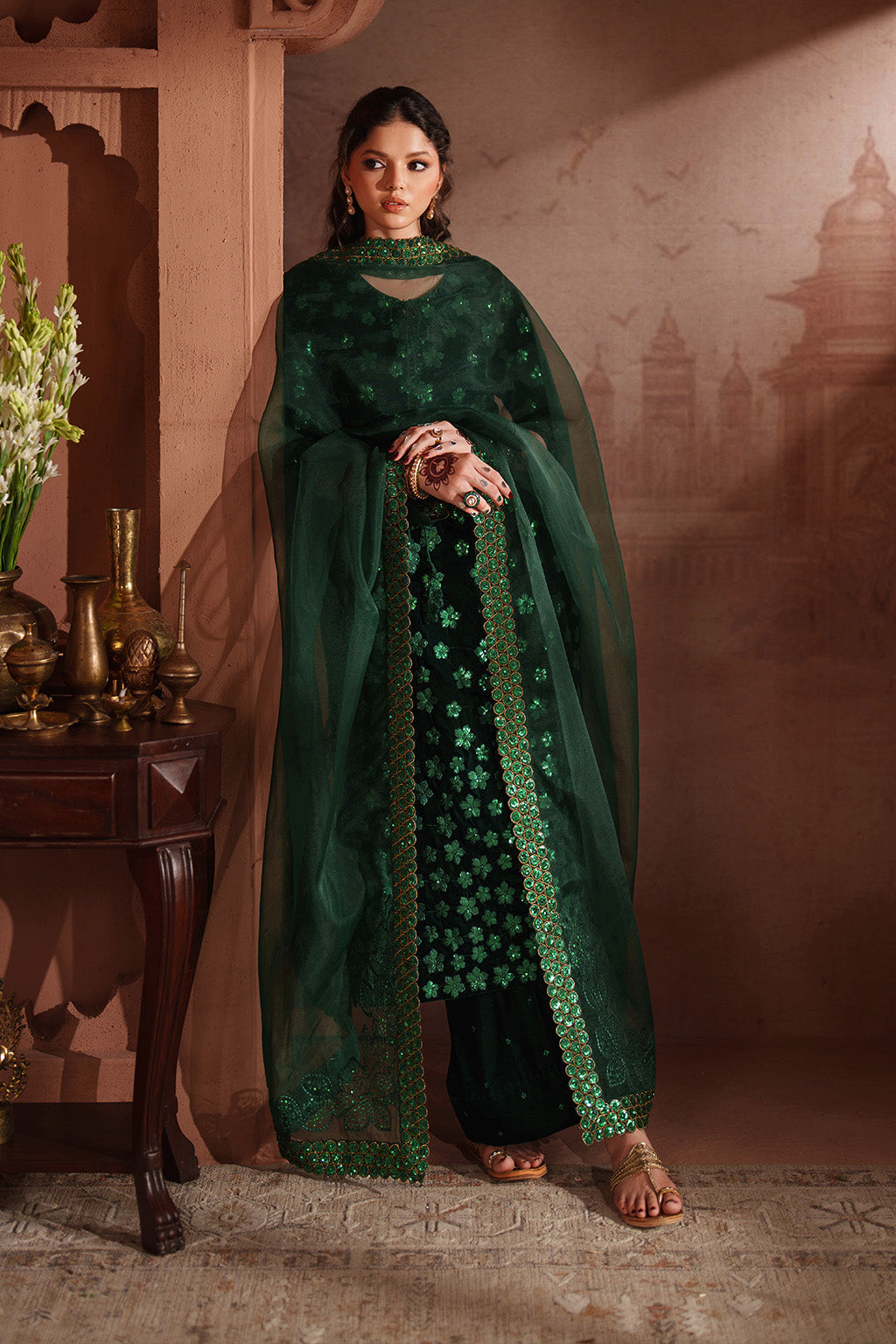 IV-60 Embroidered Velvet