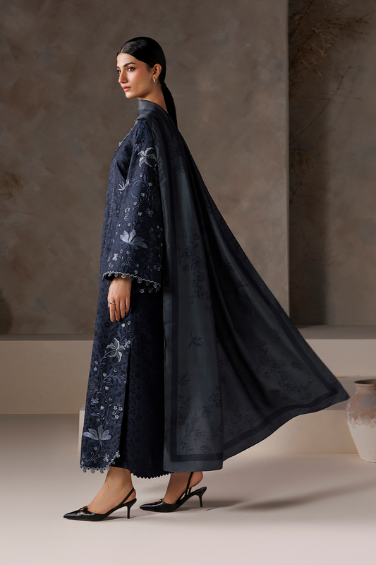 UE-742 Embroidered  Viscose Jacquard