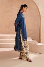 UE-607 Embroidered Lawn - Iznik